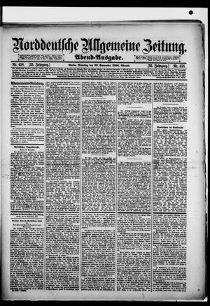 Norddeutsche allgemeine Zeitung on Sep 29, 1896