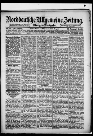 Norddeutsche allgemeine Zeitung on Sep 30, 1896
