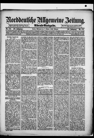 Norddeutsche allgemeine Zeitung vom 07.10.1896