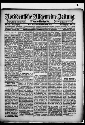 Norddeutsche allgemeine Zeitung on Oct 10, 1896