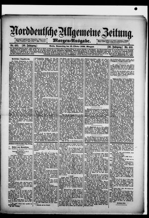Norddeutsche allgemeine Zeitung vom 15.10.1896