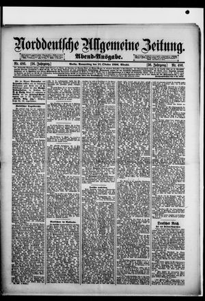 Norddeutsche allgemeine Zeitung vom 15.10.1896