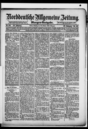 Norddeutsche allgemeine Zeitung vom 20.10.1896