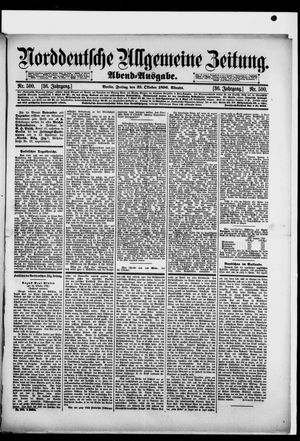 Norddeutsche allgemeine Zeitung vom 23.10.1896