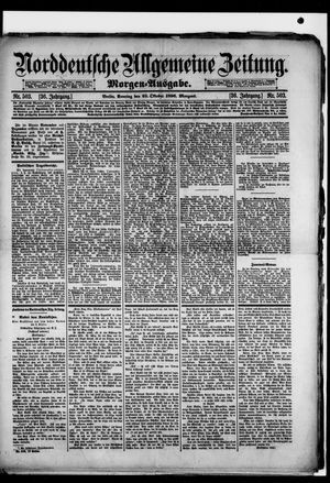 Norddeutsche allgemeine Zeitung on Oct 25, 1896