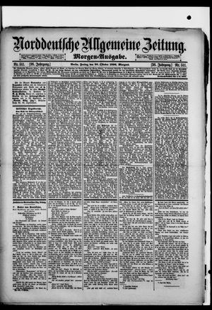 Norddeutsche allgemeine Zeitung vom 30.10.1896