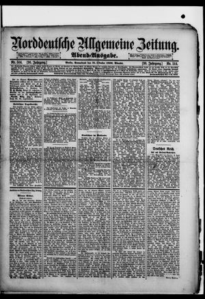 Norddeutsche allgemeine Zeitung vom 31.10.1896