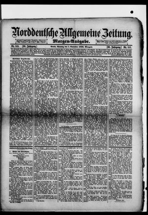 Norddeutsche allgemeine Zeitung on Nov 1, 1896