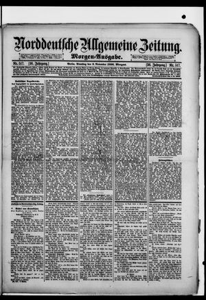 Norddeutsche allgemeine Zeitung vom 03.11.1896
