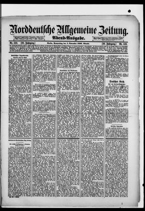 Norddeutsche allgemeine Zeitung vom 05.11.1896