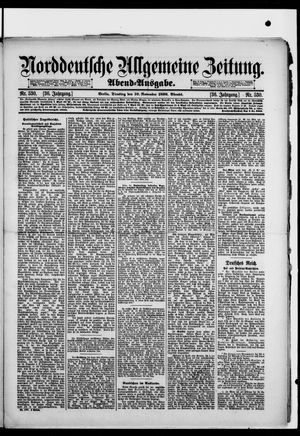 Norddeutsche allgemeine Zeitung vom 10.11.1896