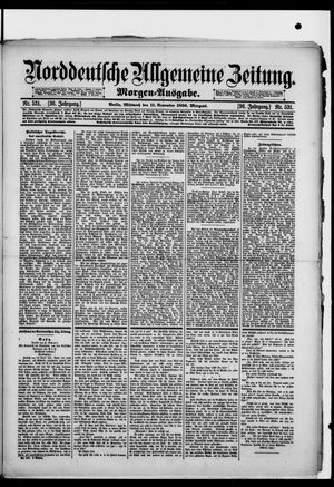 Norddeutsche allgemeine Zeitung vom 11.11.1896