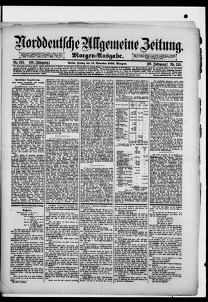 Norddeutsche allgemeine Zeitung vom 13.11.1896