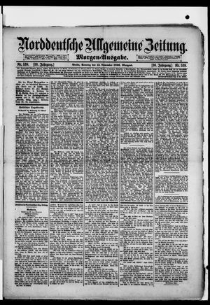 Norddeutsche allgemeine Zeitung vom 15.11.1896