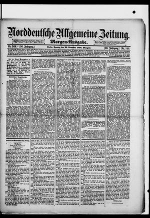 Norddeutsche allgemeine Zeitung on Nov 22, 1896
