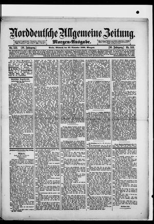 Norddeutsche allgemeine Zeitung vom 25.11.1896