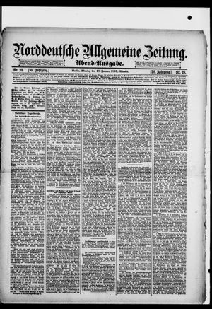 Norddeutsche allgemeine Zeitung on Jan 18, 1897