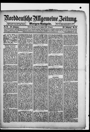 Norddeutsche allgemeine Zeitung on Jan 24, 1897