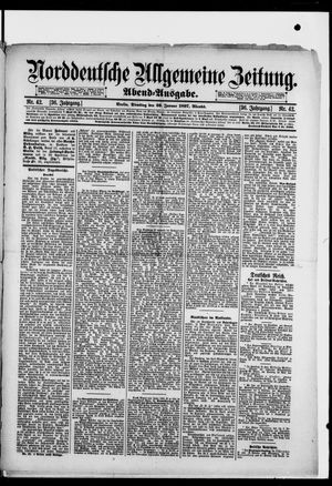 Norddeutsche allgemeine Zeitung vom 26.01.1897