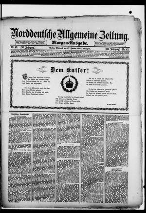 Norddeutsche allgemeine Zeitung vom 27.01.1897