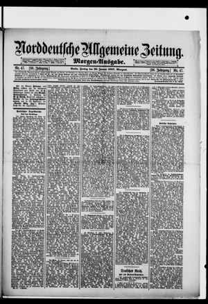 Norddeutsche allgemeine Zeitung on Jan 29, 1897