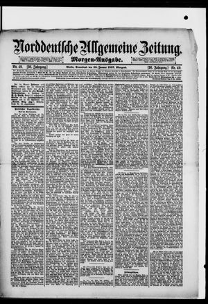 Norddeutsche allgemeine Zeitung on Jan 30, 1897