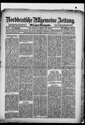 Norddeutsche allgemeine Zeitung vom 03.02.1897