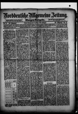 Norddeutsche allgemeine Zeitung vom 14.02.1897