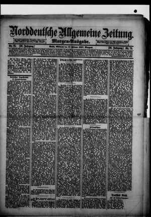 Norddeutsche allgemeine Zeitung vom 17.02.1897