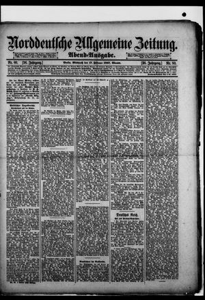 Norddeutsche allgemeine Zeitung vom 17.02.1897