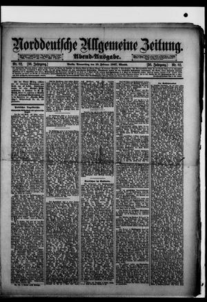 Norddeutsche allgemeine Zeitung on Feb 18, 1897