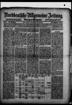Norddeutsche allgemeine Zeitung vom 21.02.1897