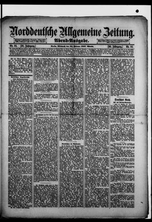 Norddeutsche allgemeine Zeitung vom 24.02.1897