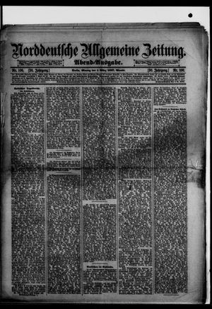 Norddeutsche allgemeine Zeitung on Mar 1, 1897
