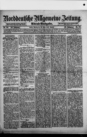 Norddeutsche allgemeine Zeitung on Mar 22, 1897