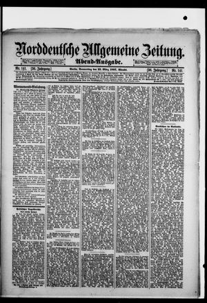 Norddeutsche allgemeine Zeitung vom 25.03.1897