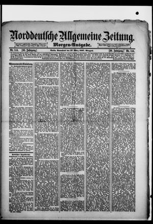 Norddeutsche allgemeine Zeitung on Mar 27, 1897