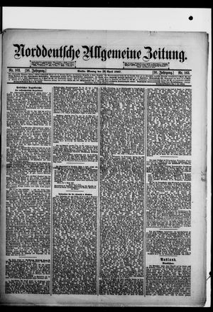 Norddeutsche allgemeine Zeitung on Apr 12, 1897