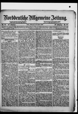 Norddeutsche allgemeine Zeitung on Apr 21, 1897