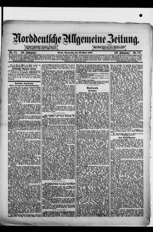 Norddeutsche allgemeine Zeitung vom 22.04.1897