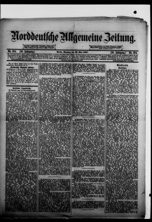 Norddeutsche allgemeine Zeitung on May 25, 1897