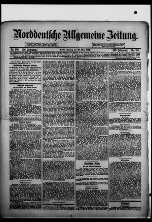 Norddeutsche allgemeine Zeitung on May 30, 1897