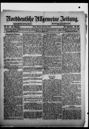 Norddeutsche allgemeine Zeitung vom 22.06.1897