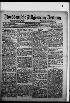 Norddeutsche allgemeine Zeitung on Jul 20, 1897