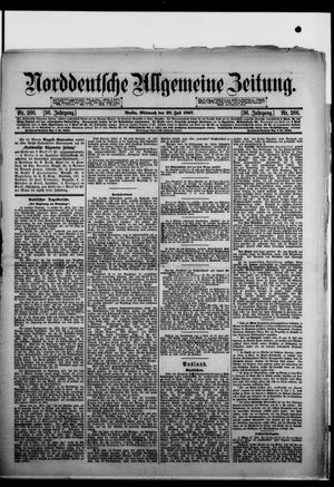 Norddeutsche allgemeine Zeitung vom 28.07.1897