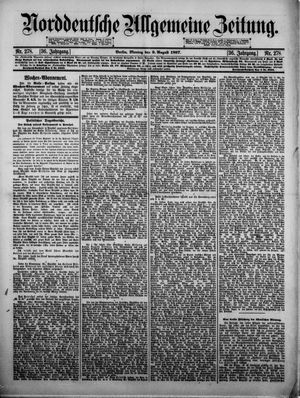 Norddeutsche allgemeine Zeitung vom 09.08.1897