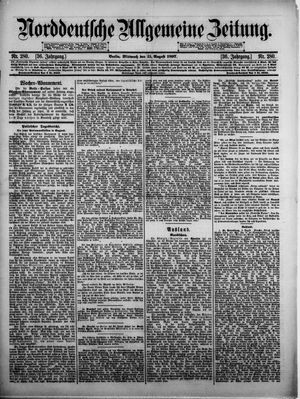 Norddeutsche allgemeine Zeitung vom 11.08.1897
