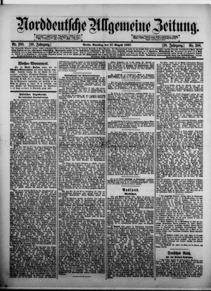 Norddeutsche allgemeine Zeitung vom 17.08.1897