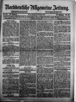 Norddeutsche allgemeine Zeitung vom 22.08.1897