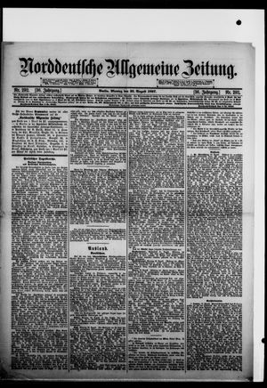 Norddeutsche allgemeine Zeitung vom 23.08.1897